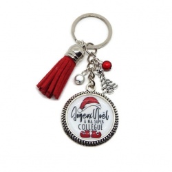 Porte clés "Joyeux noël à ma super collègue"
