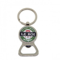 Porte clés décapsuleur "C'est moi le roi de l'apéro"
