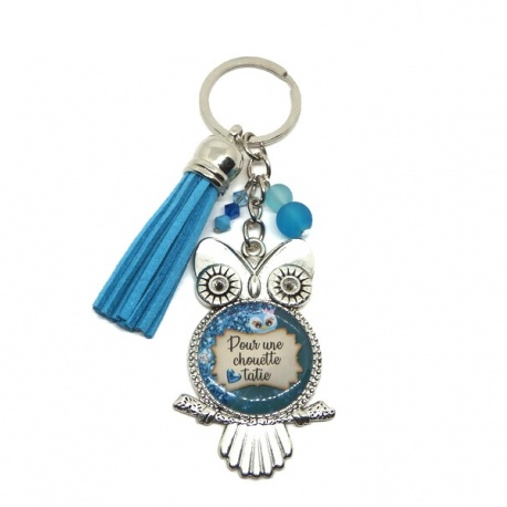 Porte clés "Pour une chouette tatie"