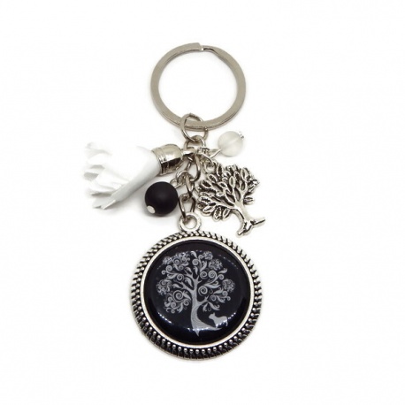 Porte clés ou bijou de sac Arbre de vie