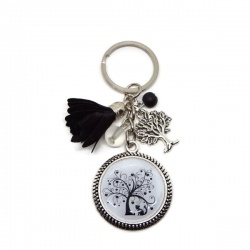 Porte clés ou bijou de sac Arbre de vie