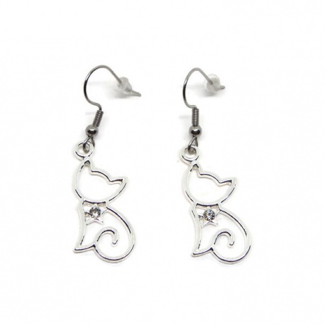 Boucle d'oreille CHAT