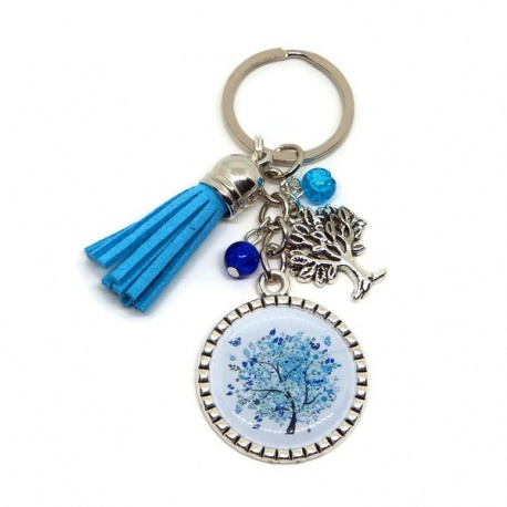 Porte clés ou bijou de sac Arbre de vie