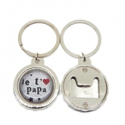 Porte clés décapsuleur "Je t'aime papa"