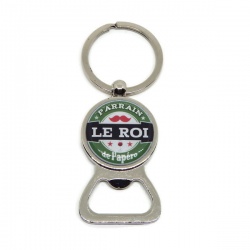 Porte clés décapsuleur "Parrain le roi de l'apéro