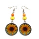 Boucles d'oreilles marguerite