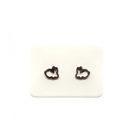 Boucles d'oreilles puce enfant lapin