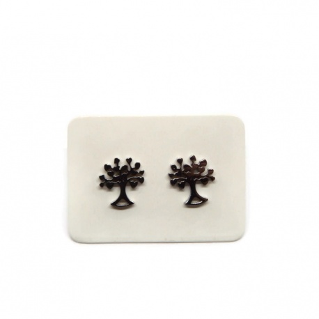 Boucles d'oreilles puce enfant arbre de vie