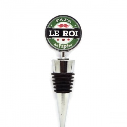 Bouchon de bouteille "Papa le roi de l'apéro"