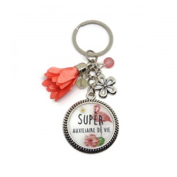 Porte clés "Super auxiliaire de vie"