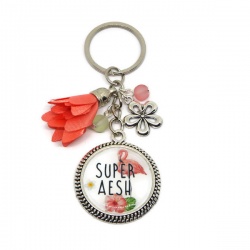 Porte clés ou bijou de sac "Super AESH"