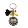 Porte clés ou bijou de sac "Une super orthophoniste"