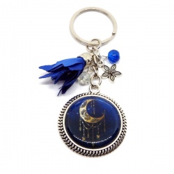 Porte clés lune, céleste, eid mubarak