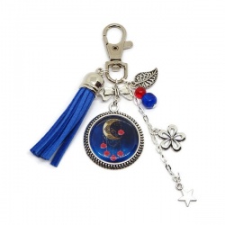 Porte clés lune, céleste, eid mubarak