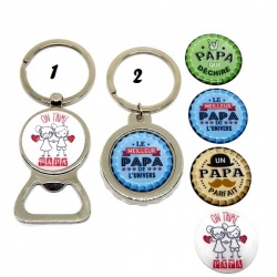 Porte clés décapsuleur papa