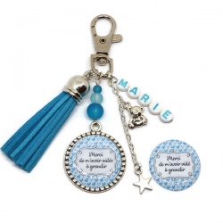 Porte clés ou bijou de sac personnalisable "Merci de m'avoir aidé(e) à grandir"