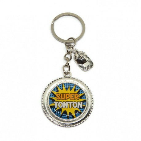 Porte clés "Super tonton"