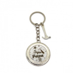 Porte clés "Super papa"