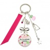 Porte clés ou bijou de sac "Pour une adorable maman"