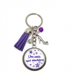 Porte clés "Une amie qui déchire"