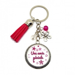 Porte clés "Une amie géniale"