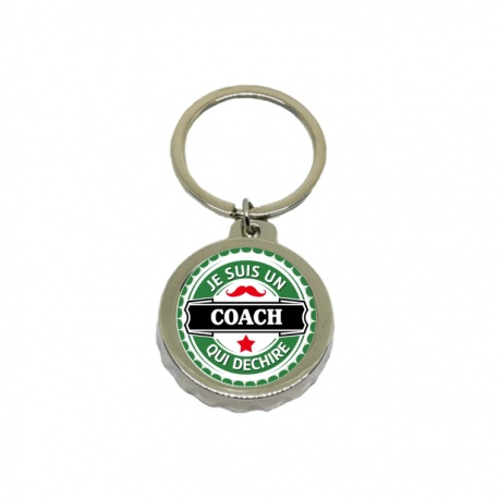 Porte clés décapsuleur "Coach", "Coach sportif", "Coach de judo"